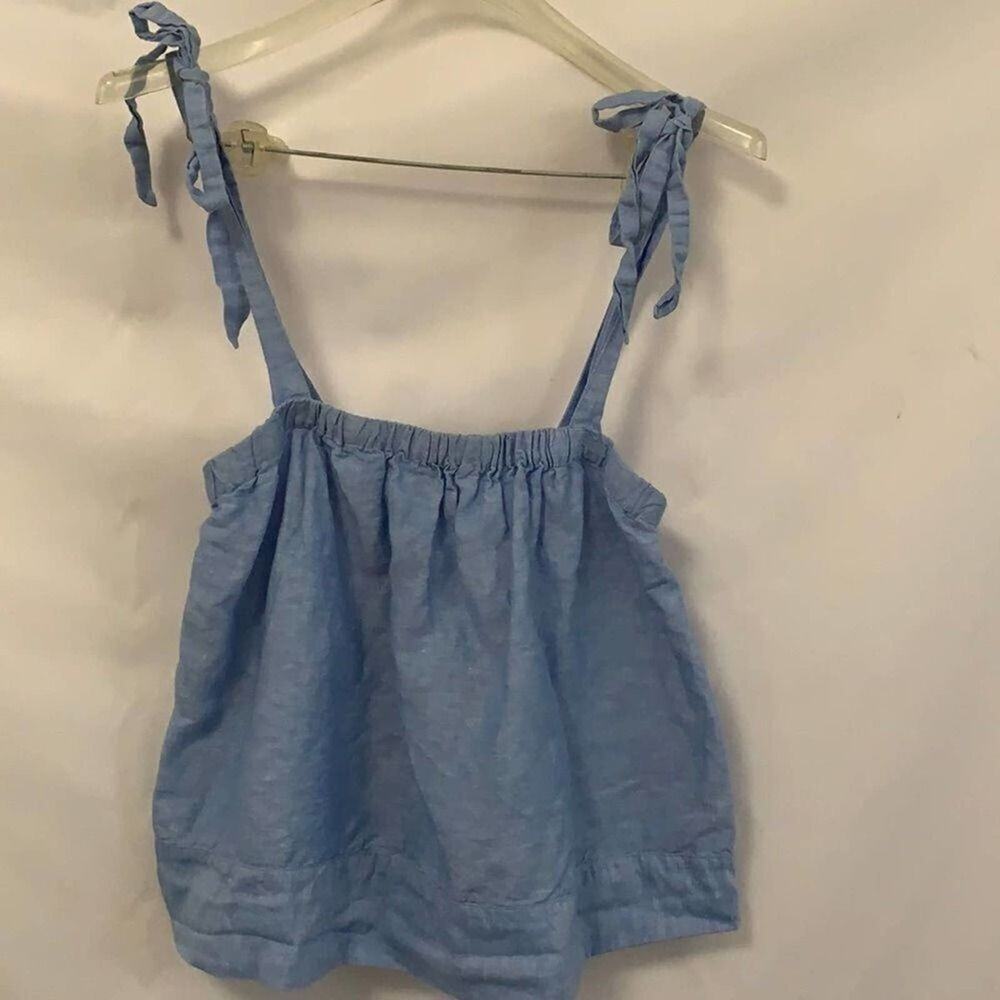 J.CREW LINEN BLEND TOP SIZE XS